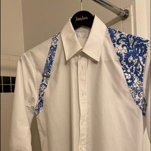 Alexander McQueen white harness shirt